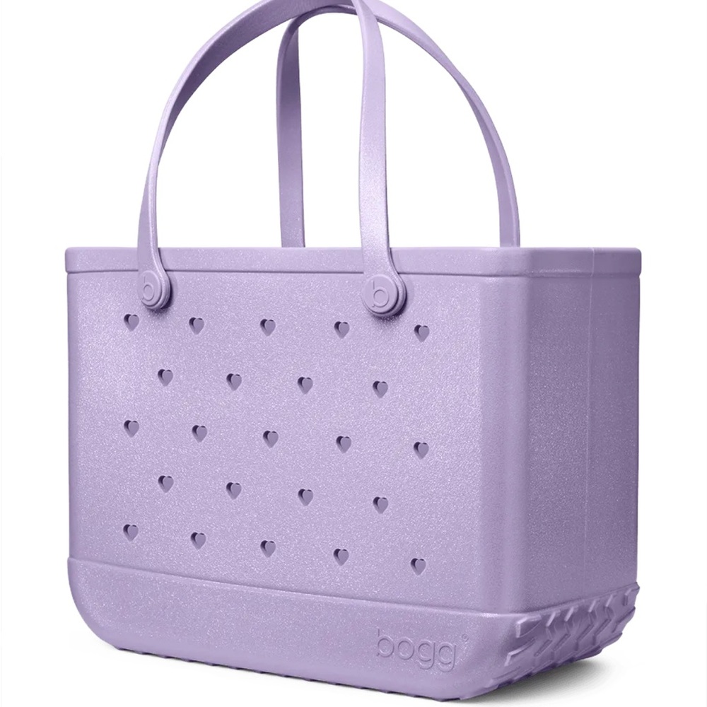 BOGG BAG Original L/XL in Heart Shimmer Lilac Purple LIMITED VALENTINES EDITION
